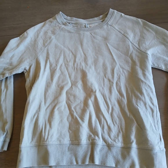 Athleta Nwot BLue Long Sleeve Sweatshirt SIZE Small - Picture 3 of 6